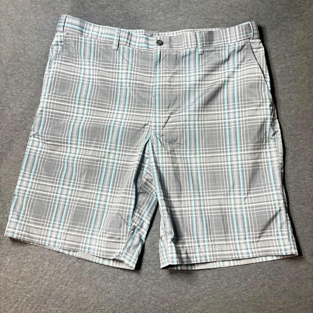Gray Plaid Men's Golf Shorts